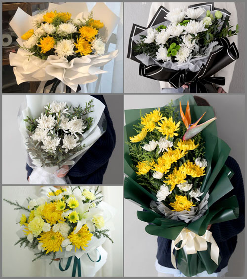 山东青岛即墨市龙泉街道前蒲渠店村白事花束代送